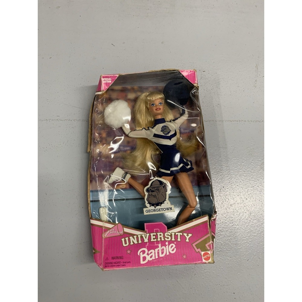Mattel Barbie Doll Georgetown University Cheerleader, 1996 #17749 - NRFB